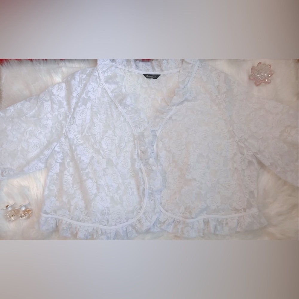 White Lace Cardigan